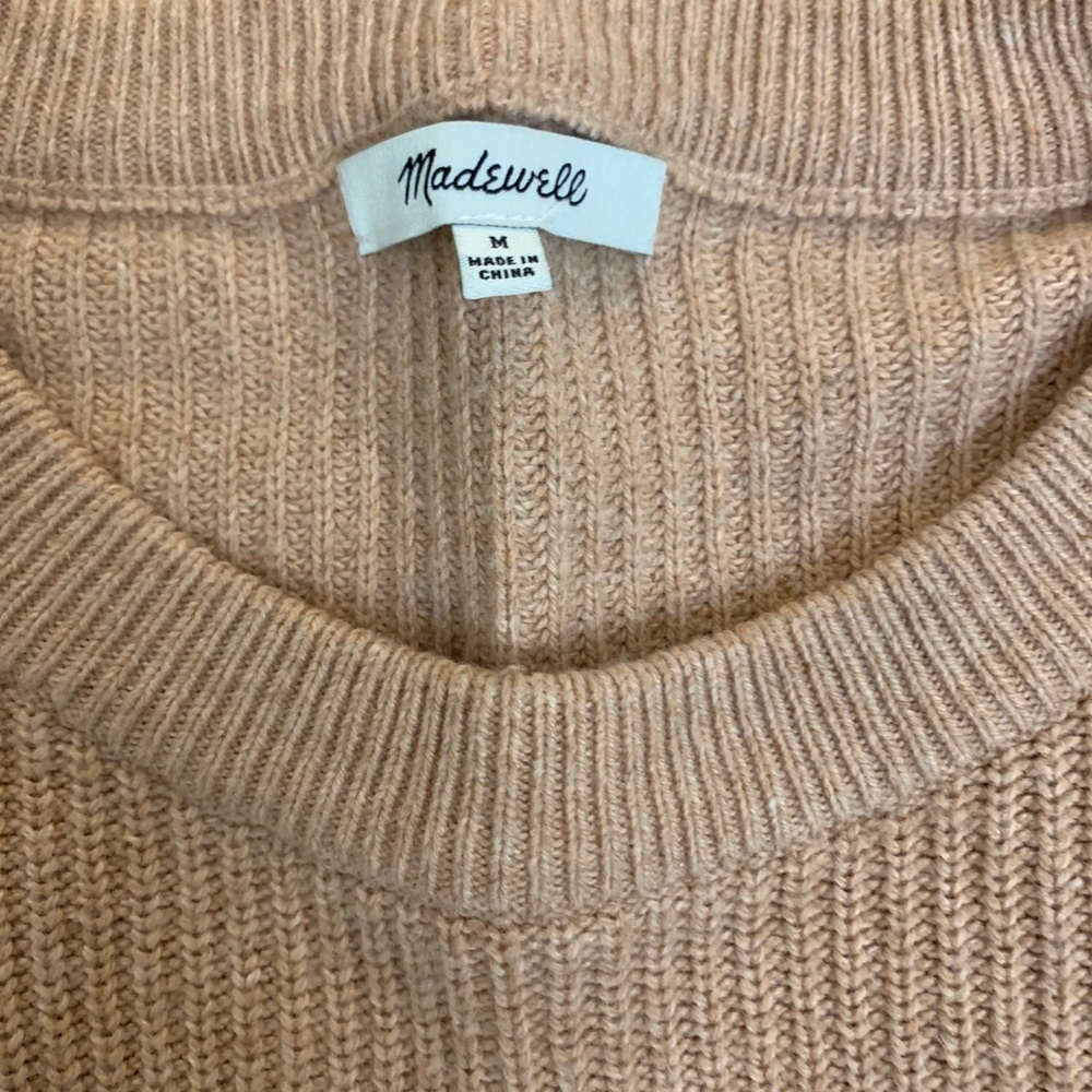 ❌SOLD❌Madewell Patch Pocket Pullover Knit Sweater in Rose - Picture 6 of 9